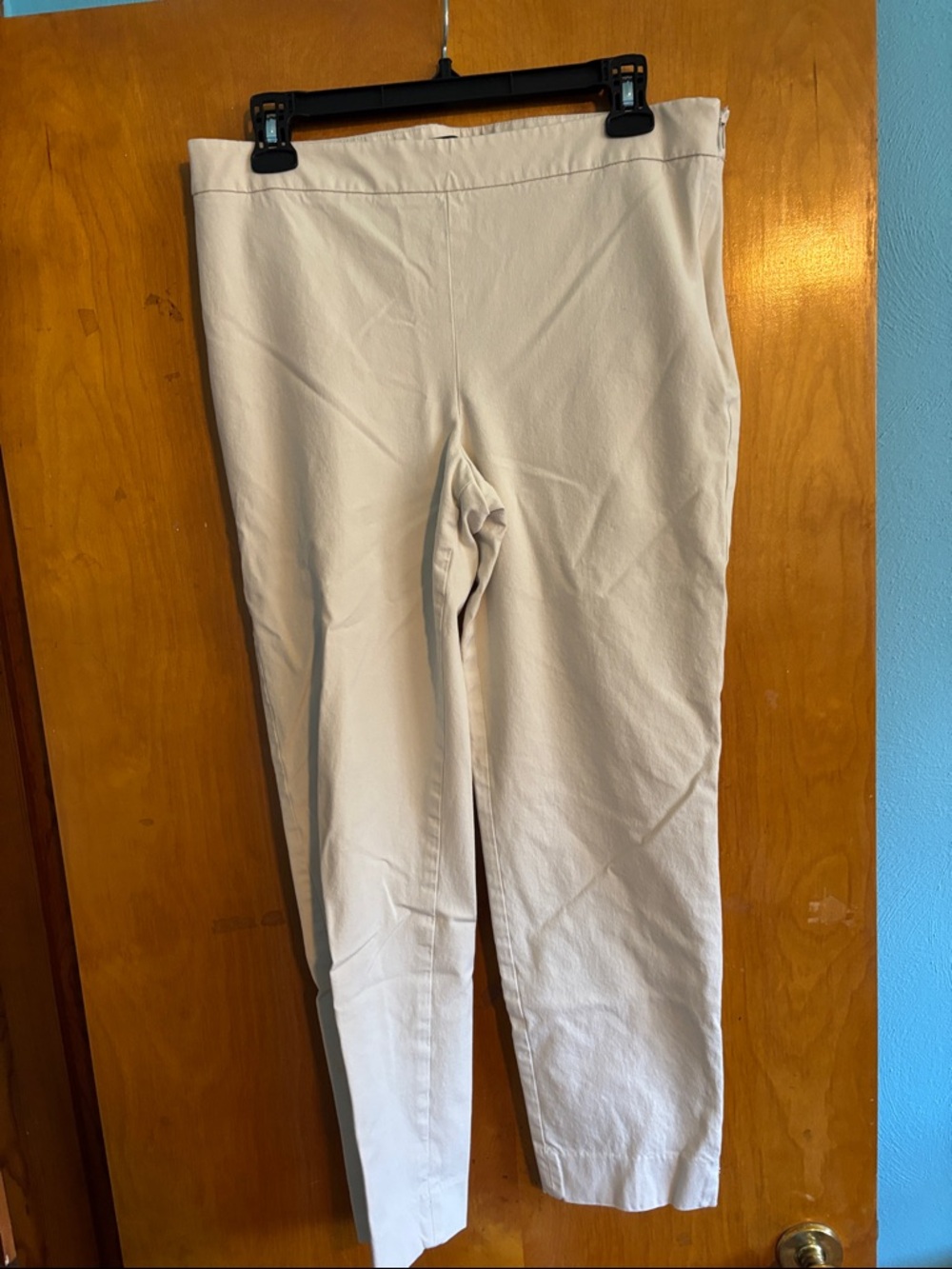 Talbots Cream Straight-Leg Pants